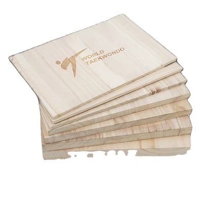 사용자 지정 로고 파울루니아 태권도 브레이크 나무 보드 225x300mm 크기