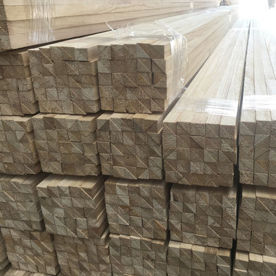 11mm x 11mm 목재 샴퍼 파울루니아 삼각형 목재 스트립 수분 함량 8%~12%