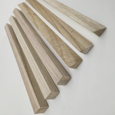 11mm x 11mm 목재 샴퍼 파울루니아 삼각형 목재 스트립 수분 함량 8%~12%