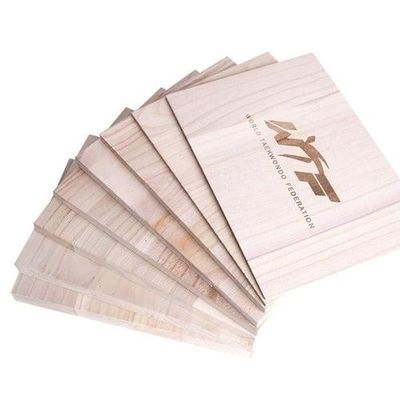 맞춤형 로고 225X300MM 카라테 태권도용 파울루니아 브레이킹 보드