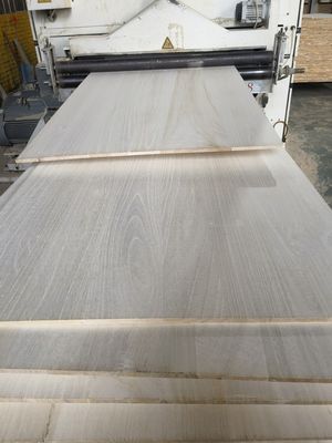 건물 건설 백화 된 파울루니아 토양 목재 4X8 목재판 가격 300kg/m3