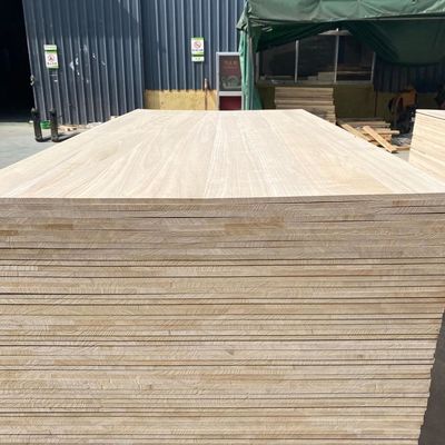 12mm 두께 고체 나무판 파울루니아 목재 패널 밀도 280-300kg/cbm