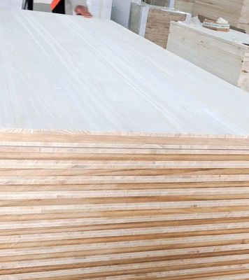 12mm 두께 고체 나무판 파울루니아 목재 패널 밀도 280-300kg/cbm